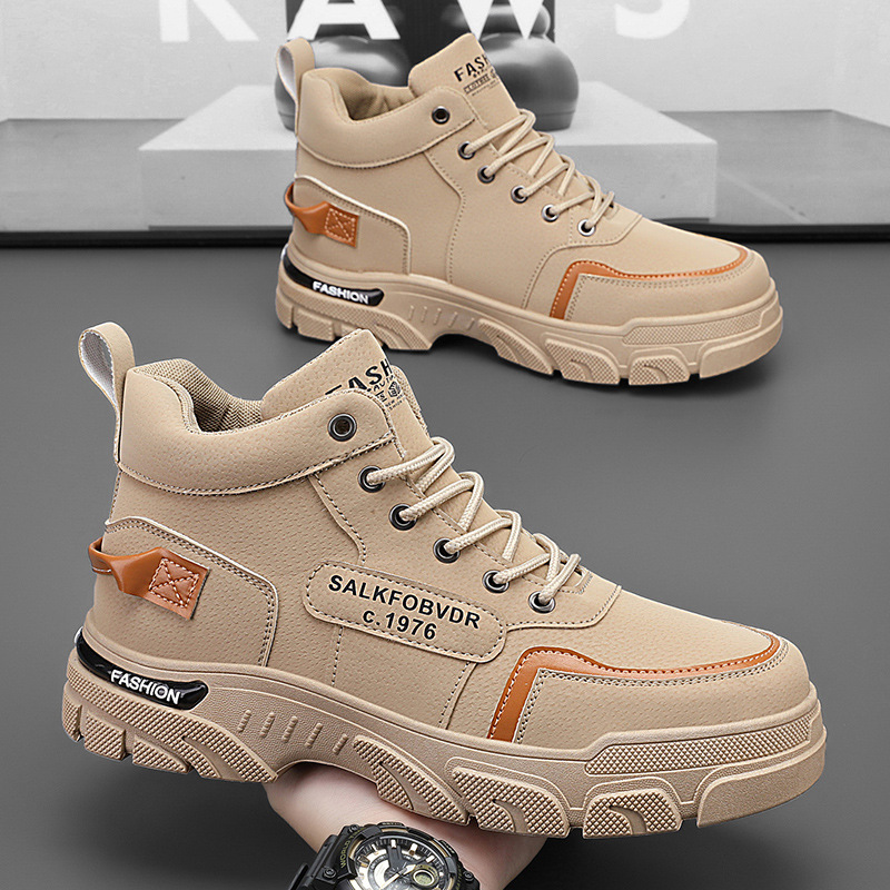 Rutschfeste, strapazierfähige Schnürstiefel für Herren – Stiefeletten 4