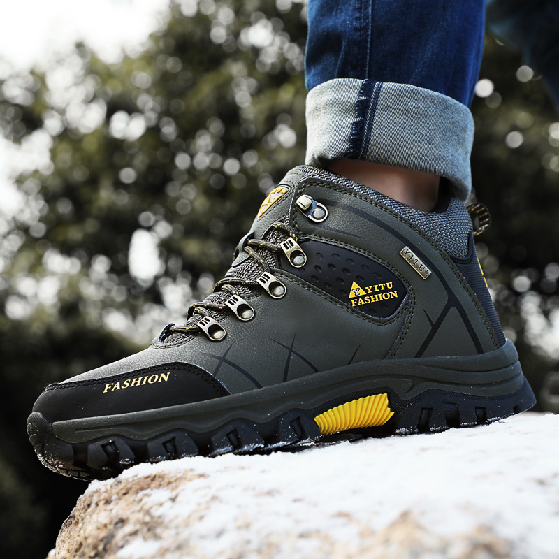 Rutschfeste Schnür-Wanderstiefel für Herren detail 14
