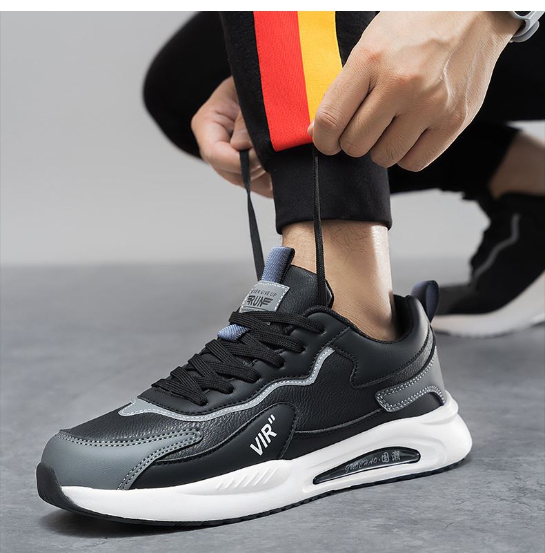 Men's Colorblock Cushioned Lace-Up Sneakers detail 13
