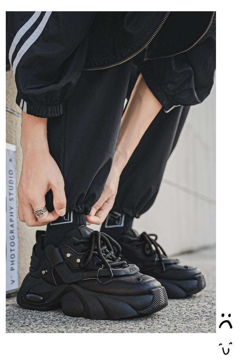 Unisex Chunky Plateau-Sneaker mit Luftpolsterung für den Alltag detail 8
