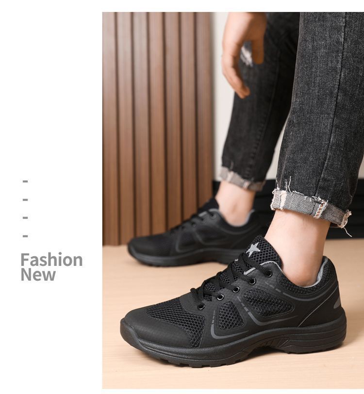 Men's Breathable Cushioned Lace-Up Athletic Shoes detail 10