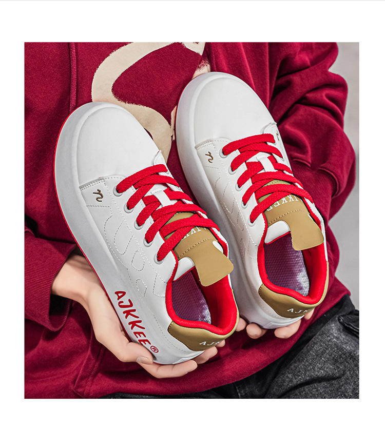 Unisex Plateau Freizeitschuhe zum Schnüren mit Erhöhung detail 14