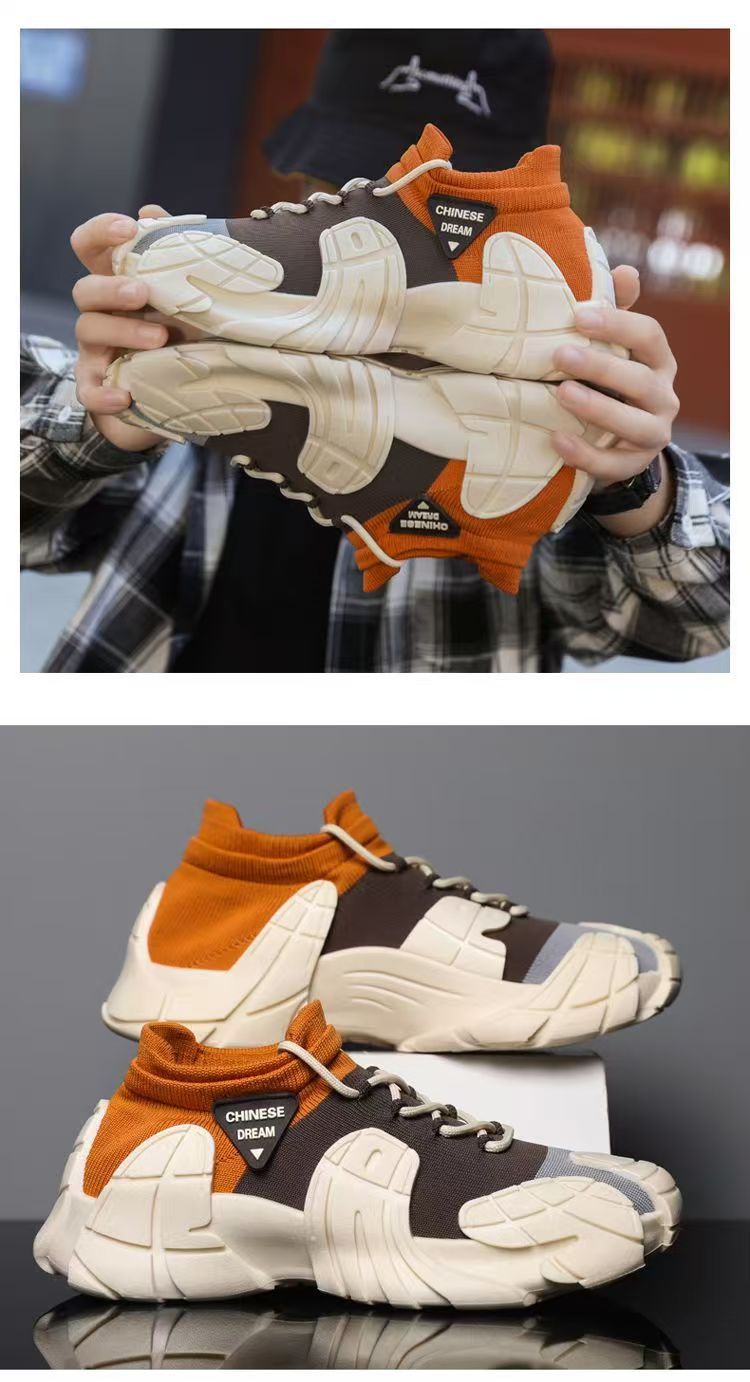 Chaussures casual plateforme unisexe en maille respirante detail 5