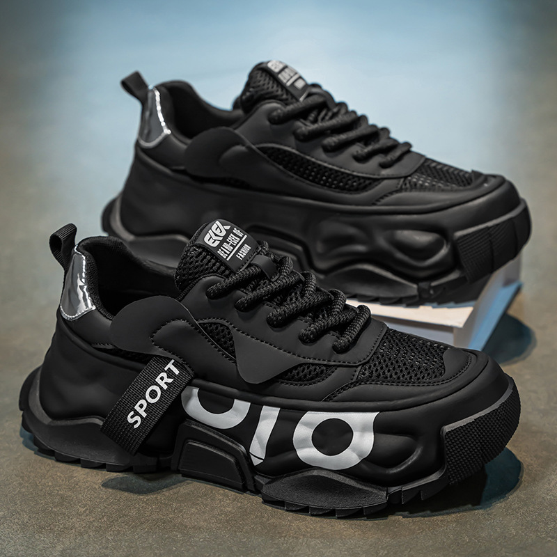 Zapatillas de deporte chunky unisex transpirables con plataforma 4