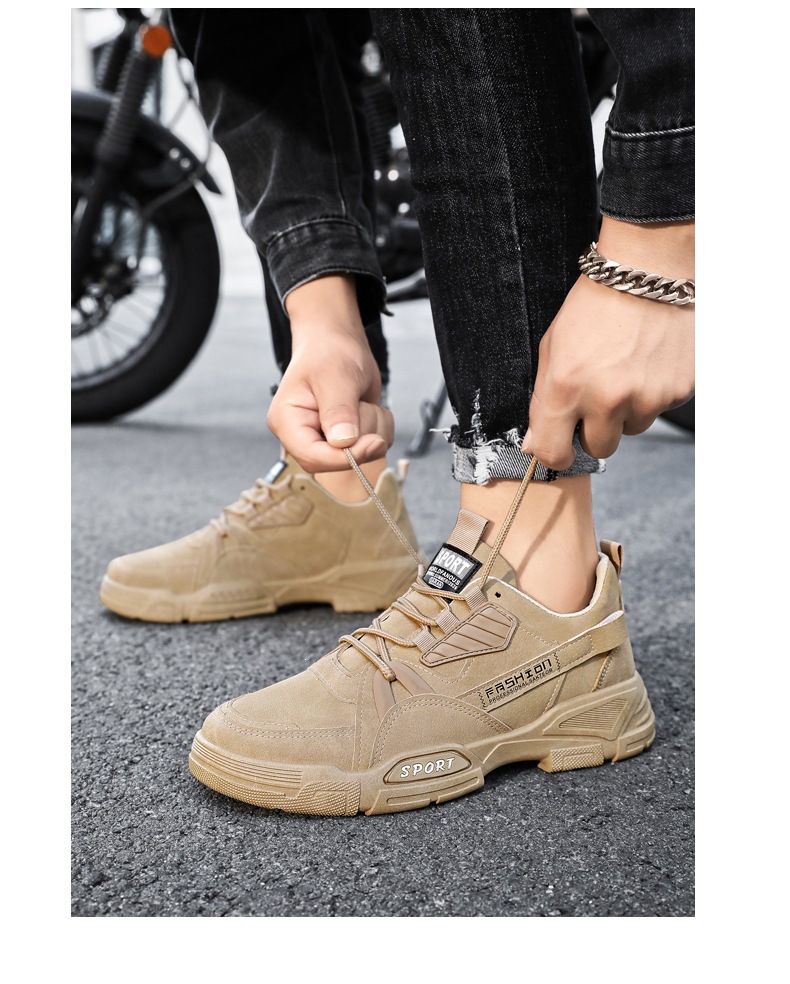 Baskets casual à lacets antidérapantes pour homme detail 2