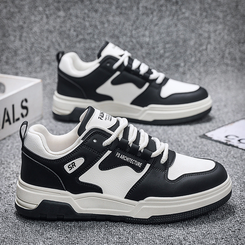 Men's Colorblock Lace-Up Skate Shoes 4
