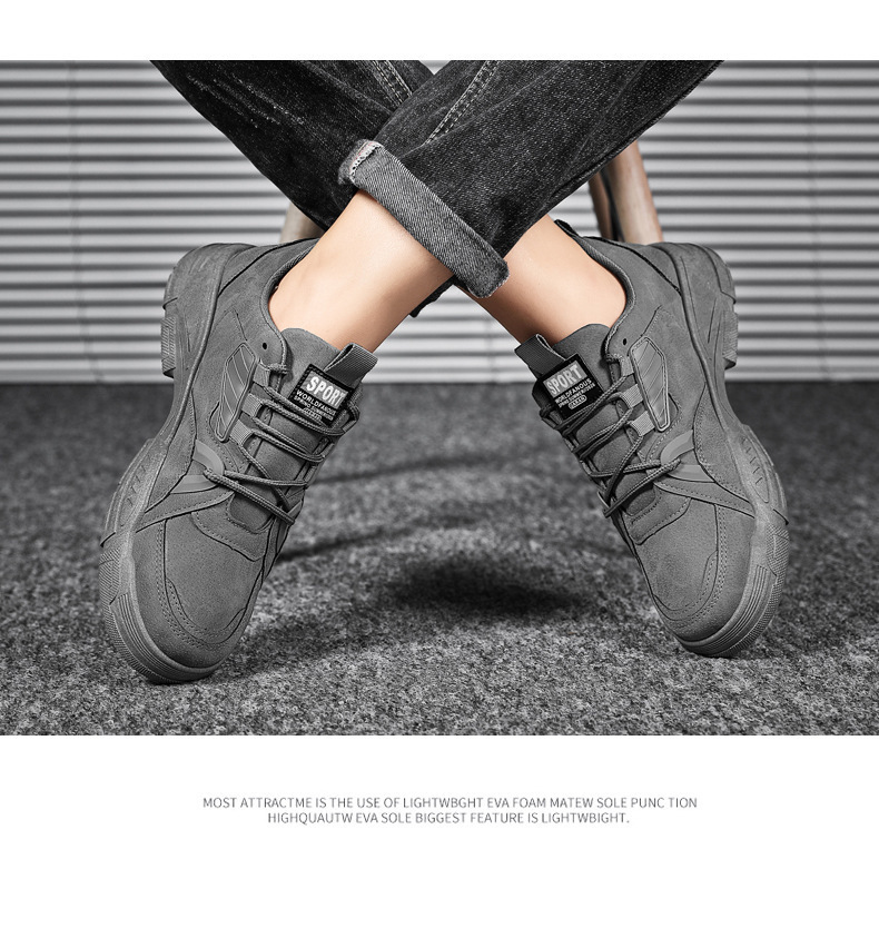 Baskets casual à lacets antidérapantes pour homme detail 6
