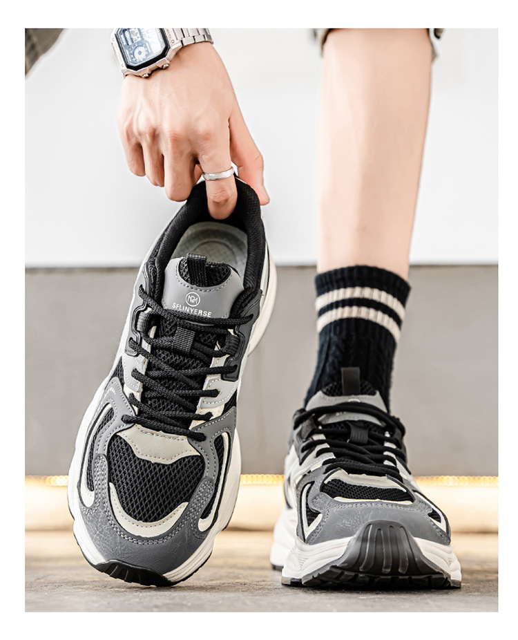 Men's Breathable Cushioned Platform Casual Shoes detail 14