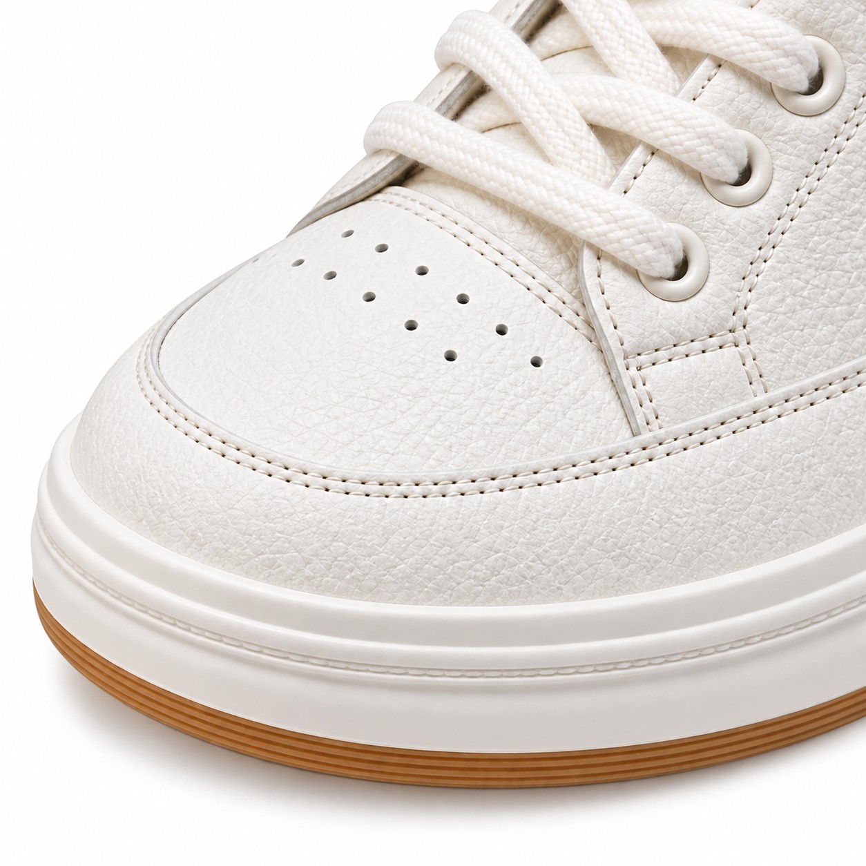 Unisex Full-Grain Leather Platform Lace-Up Casual Shoes 7