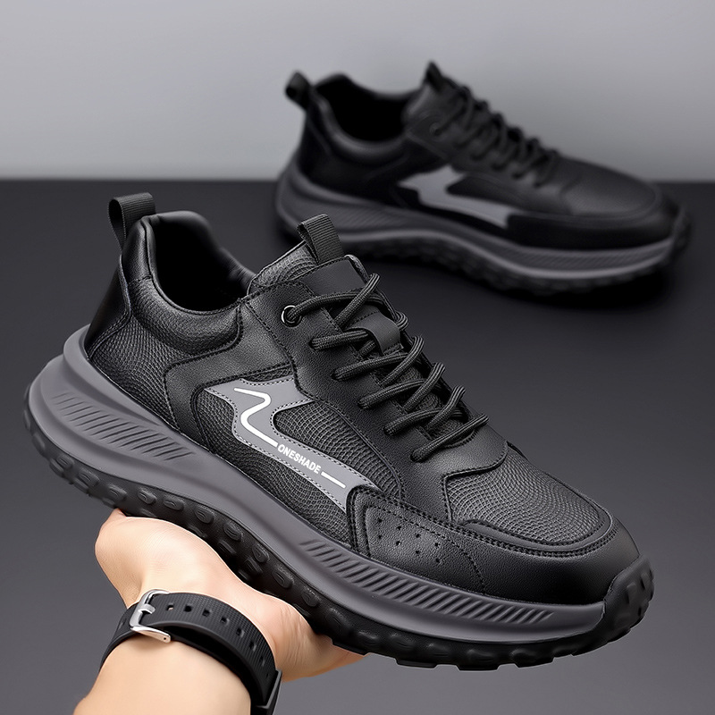 Sneakers casual da uomo stringate, traspiranti e ammortizzate 3