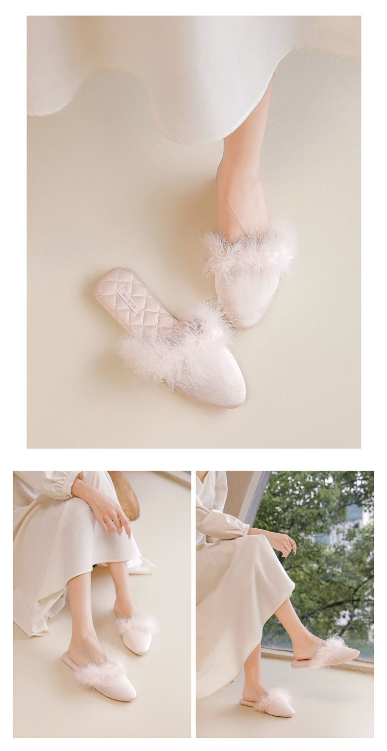 Pantofole da donna eleganti e comode senza chiusura detail 2