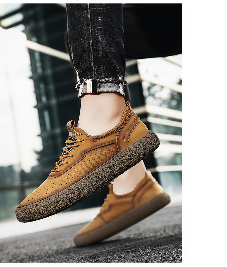 Atmungsaktive Freizeitschuhe für Herren mit Schnürung detail 8