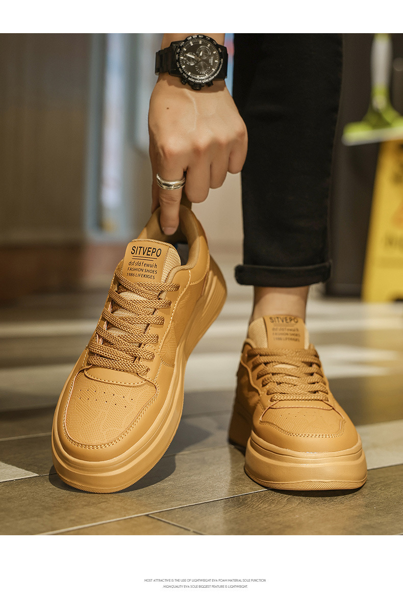 Sneakers casual da uomo stringate con plateau e ammortizzazione detail 8