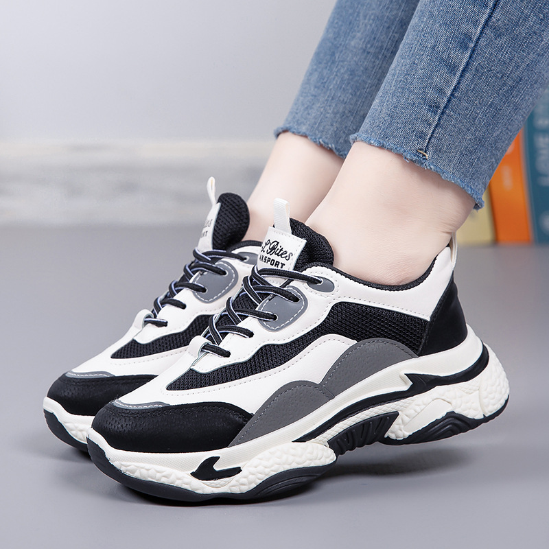 Women's Breathable Colorblock Platform Casual Sneakers 5