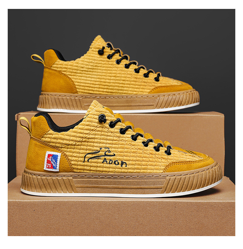 Men's Vintage Lace-Up Non-Slip Casual Shoes detail 14