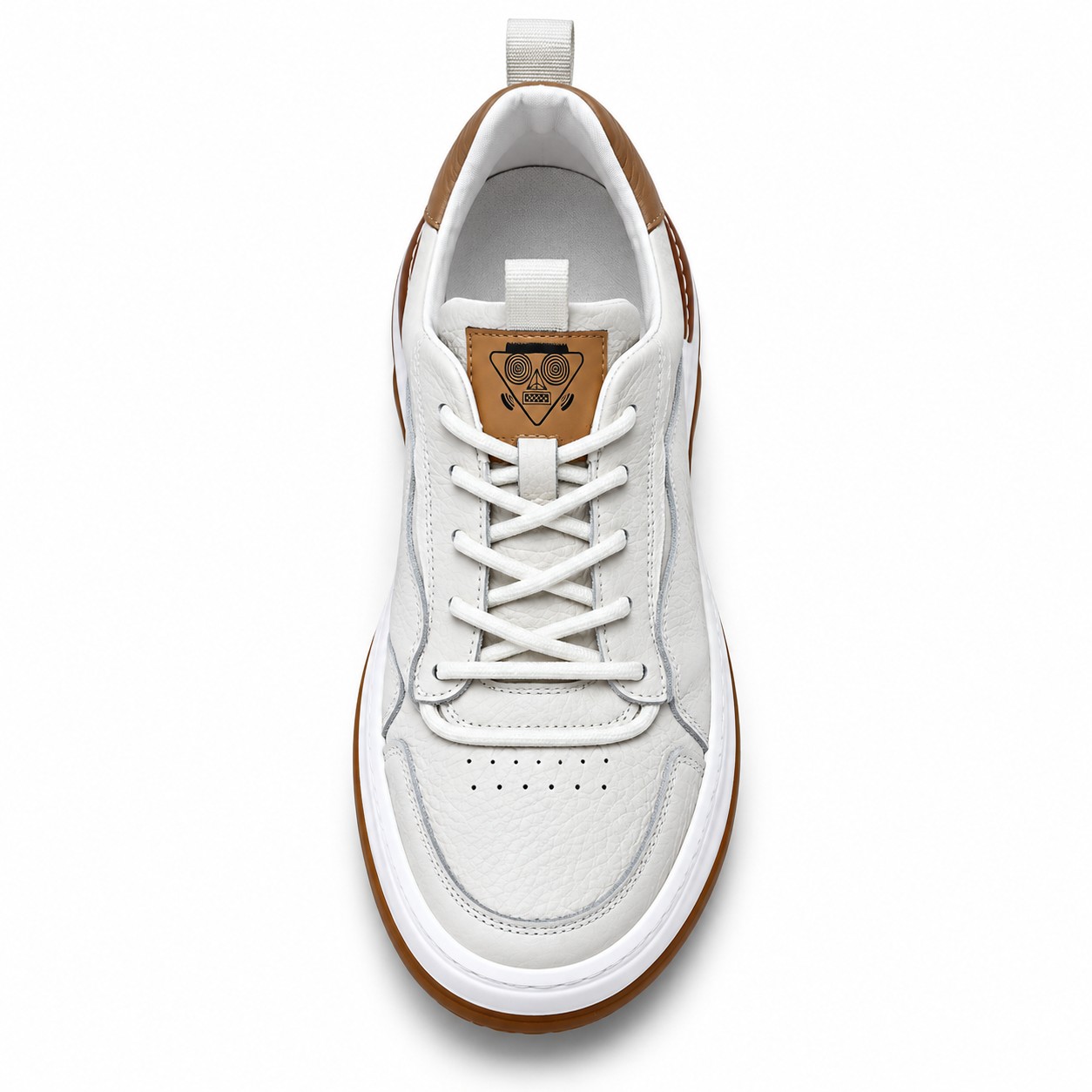 Men's Breathable Full-Grain Leather Low-Top Casual Shoes 6