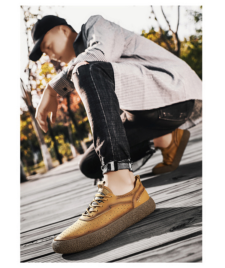 Atmungsaktive Freizeitschuhe für Herren mit Schnürung detail 4