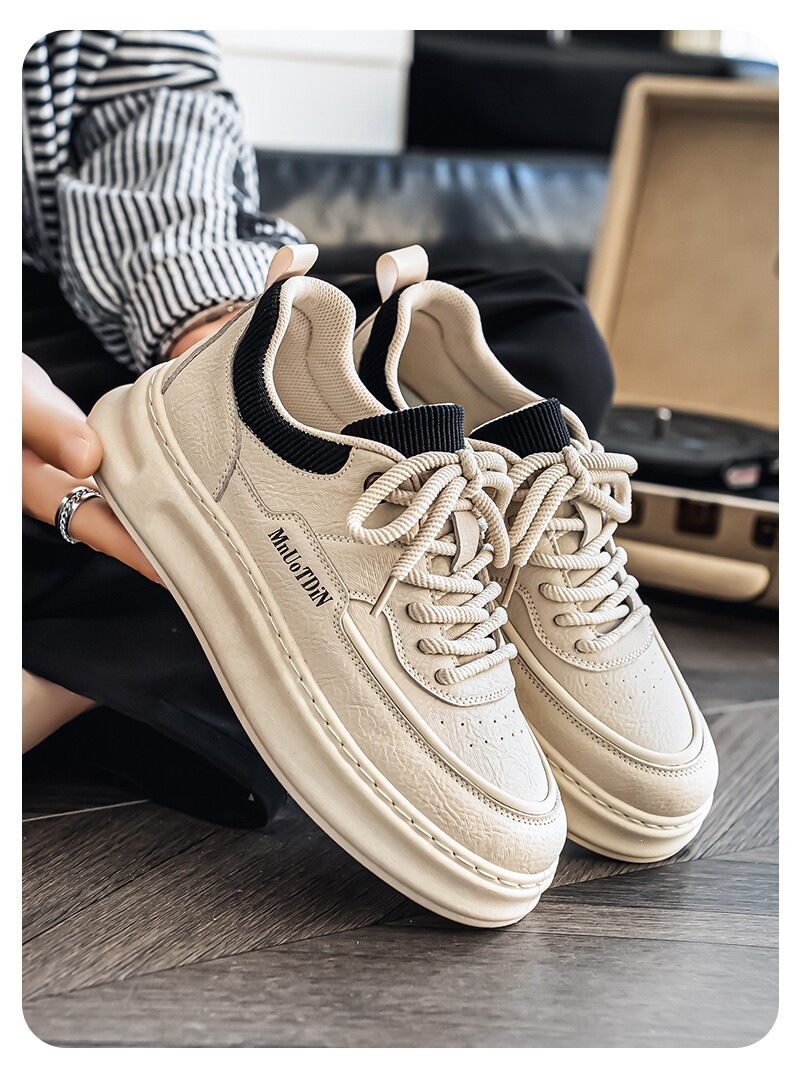Men's Lace-Up Platform Casual Shoes detail 11