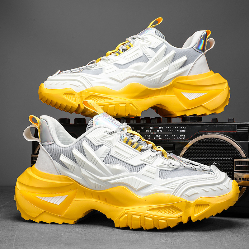 White Yellow [Lace-Up Model]