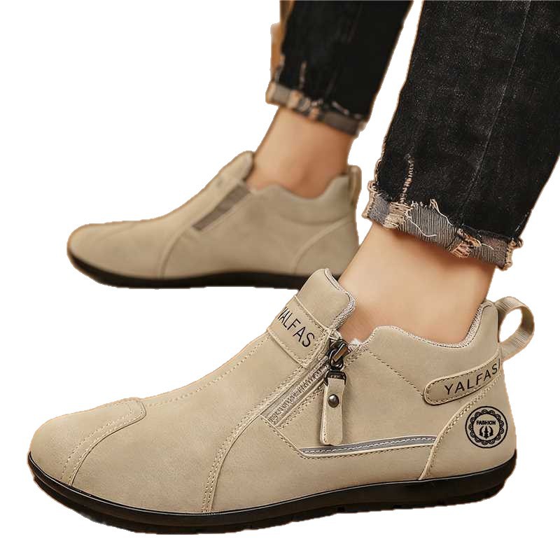 Leichte Freizeitschuhe für Herren mit weicher Sohle und Reißverschluss 6