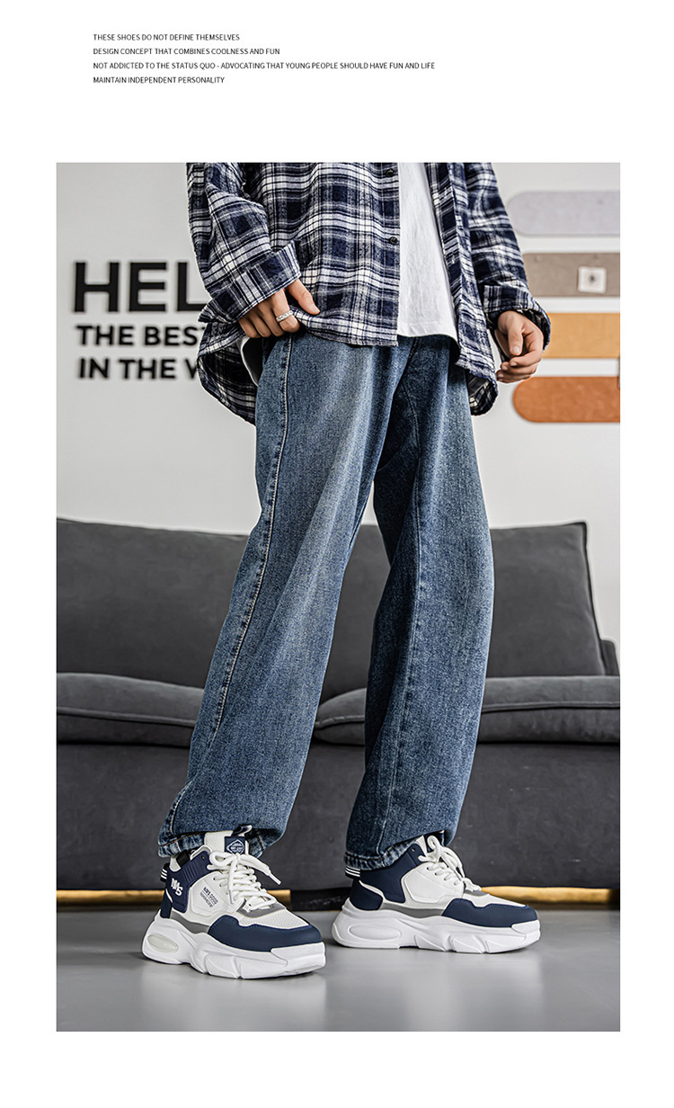 Gedämpfte, atmungsaktive Plateau-Freizeitschuhe für Herren detail 1