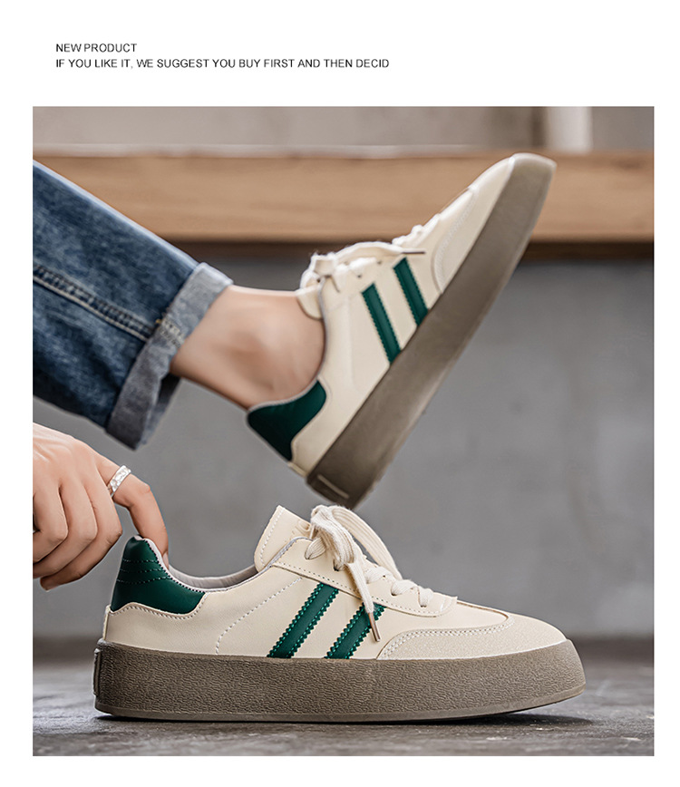 Men's Retro Colorblock Platform Skate Shoes detail 13