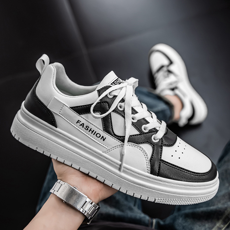 Men's Colorblock Lace-Up Casual Shoes 4