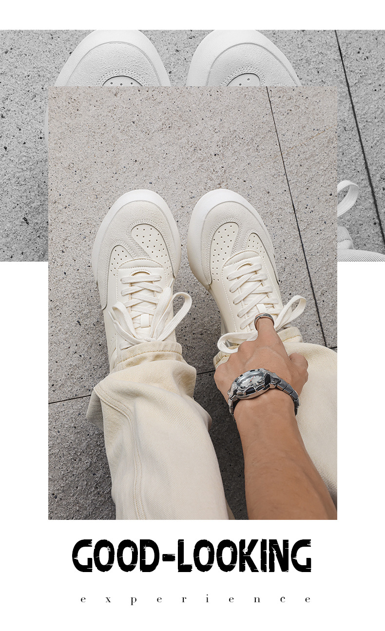 Chaussures casual à lacets respirantes pour homme au design colorblock detail 7