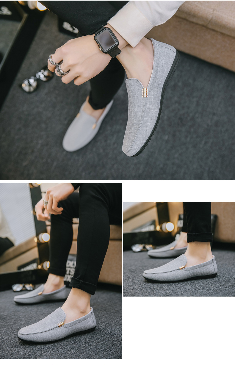 Men's Lightweight Canvas Slip-On Casual Shoes detail 1