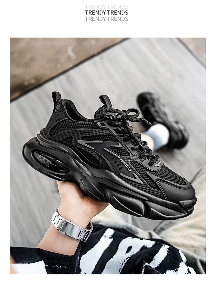 Atmungsaktive Chunky Plateau-Sneaker für Herren mit Dämpfung detail 12