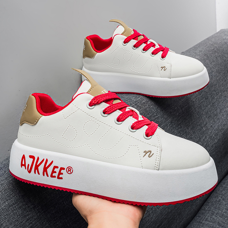 Unisex Plateau Freizeitschuhe zum Schnüren mit Erhöhung