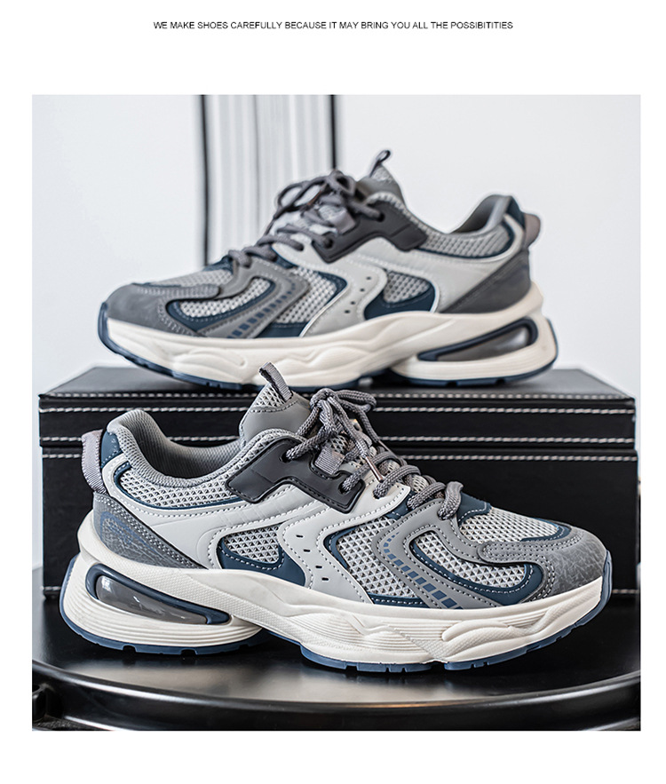 Men's Breathable Cushioned Platform Casual Shoes detail 7
