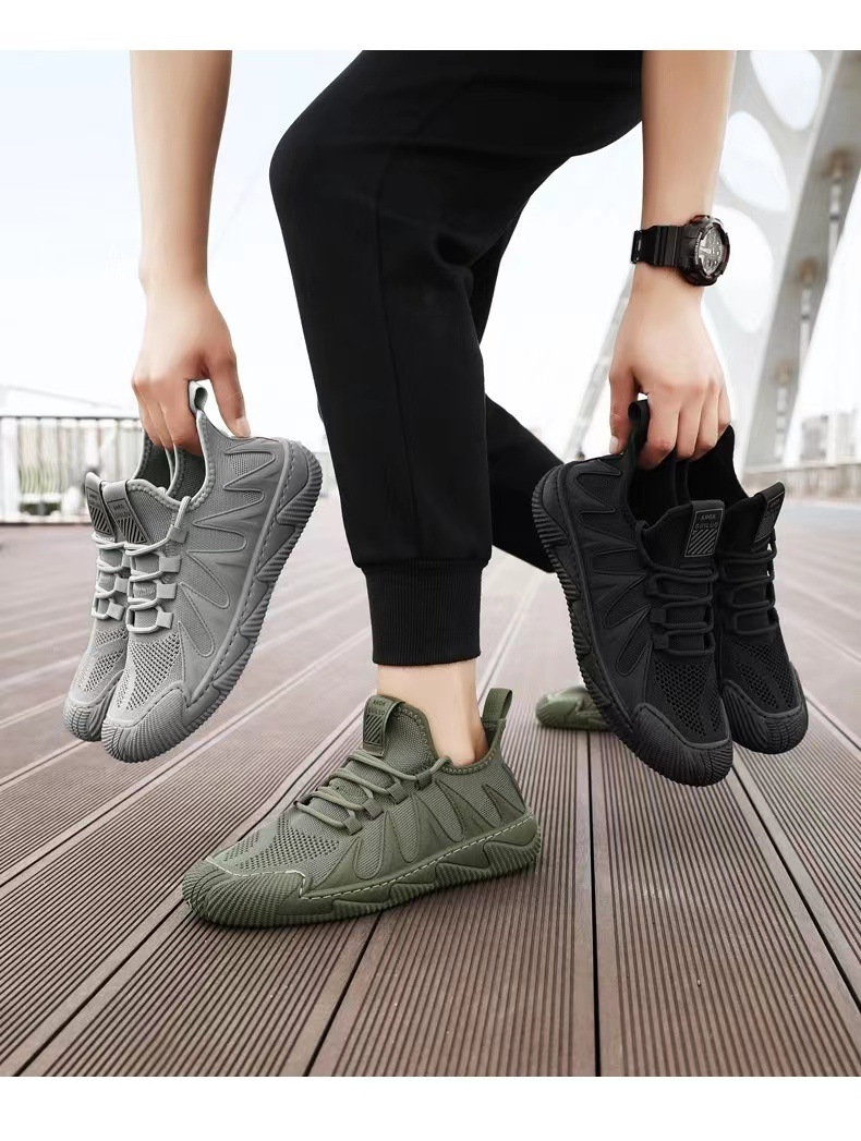 Men's Breathable Lightweight Lace-Up Casual Shoes detail 2