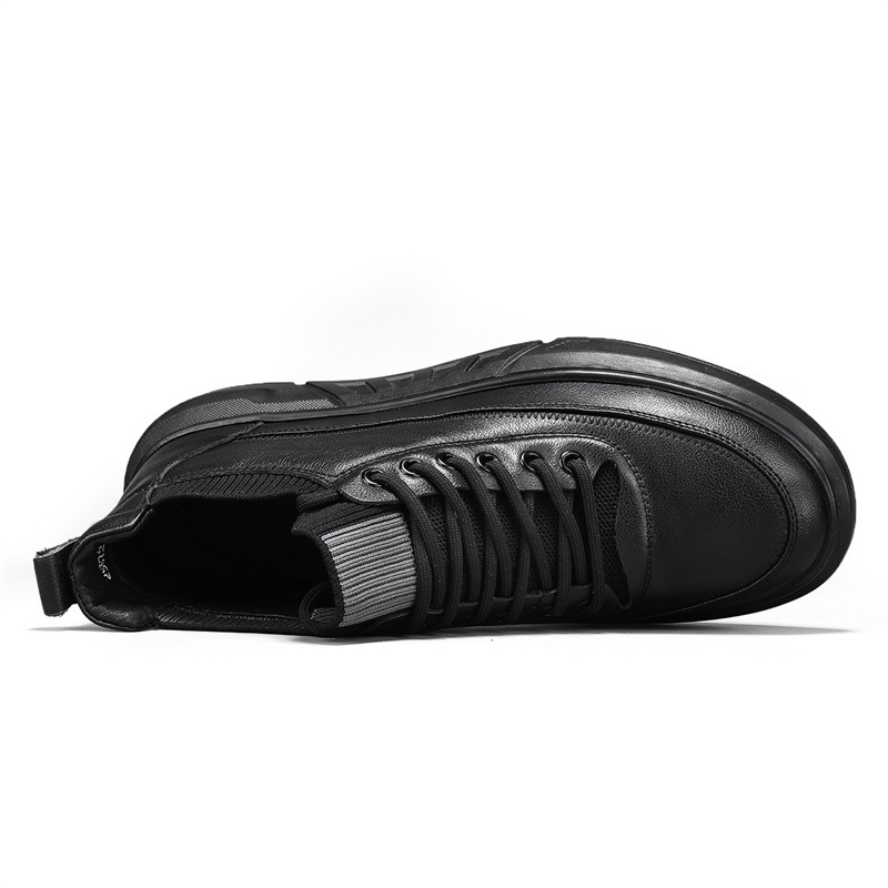 Warme heren casual schoenen van PU-leer met pluche voering detail 9