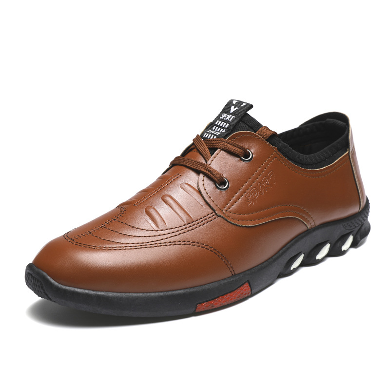 Lichtgewicht casual schoenen voor heren van PU-leer 6