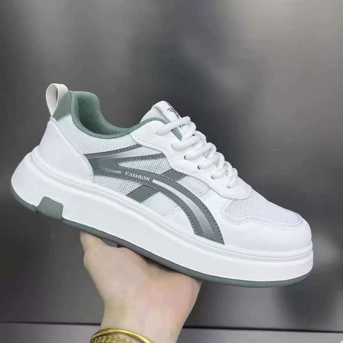 Mesh White Green