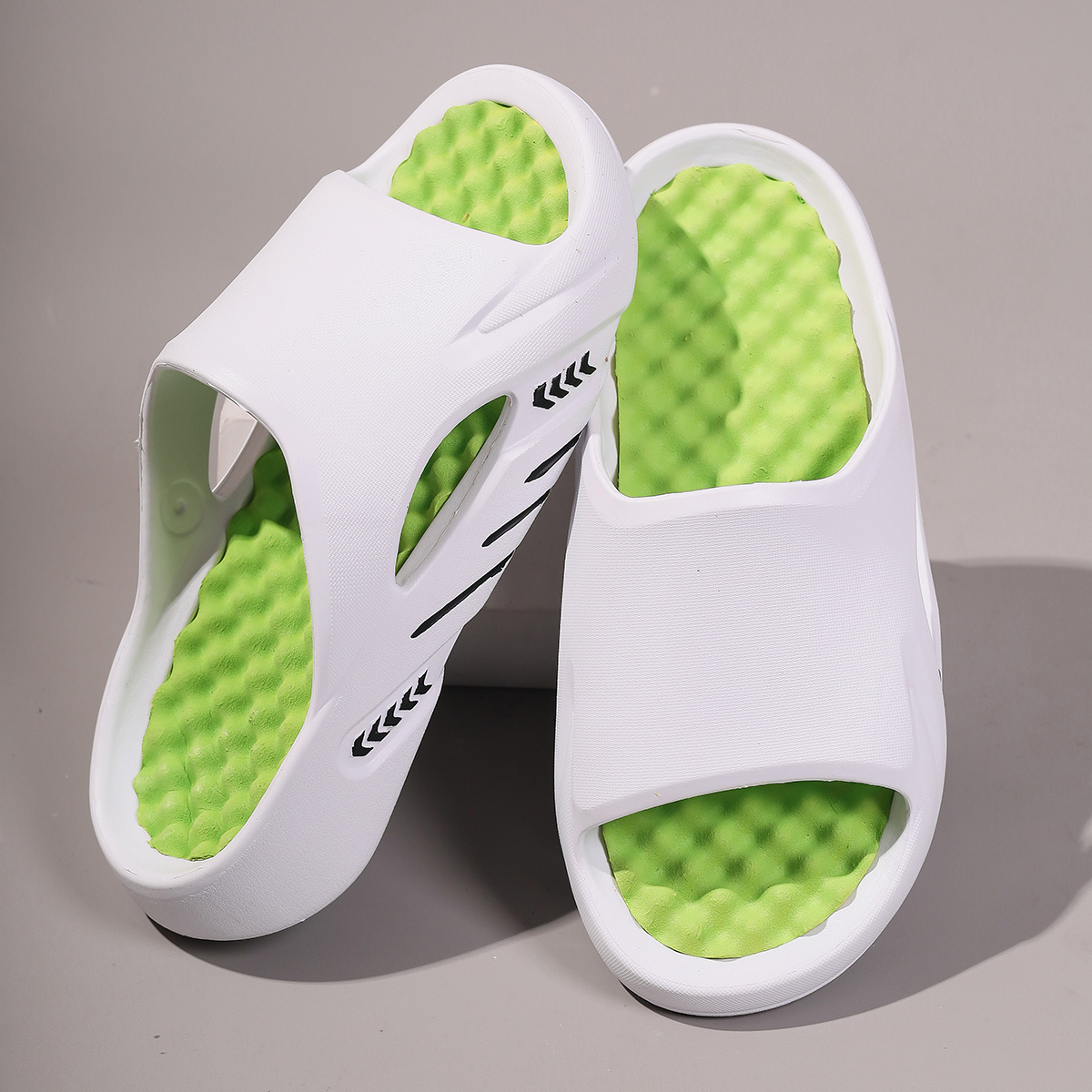 Pantofole unisex imbottite e leggere in EVA a punta aperta detail 7