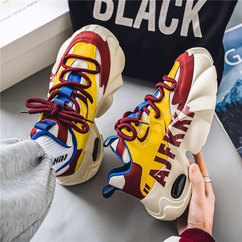 Zapatillas de deporte casuales para hombre con plataforma chunky 4