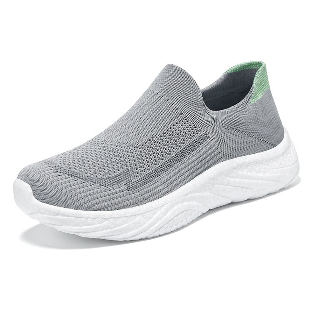 Atmungsaktive Slip-on-Freizeitschuhe aus Strick für Damen 5