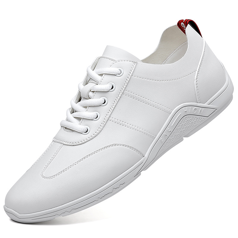 Men's Lightweight PU-Leather Lace-Up Casual Shoes 6