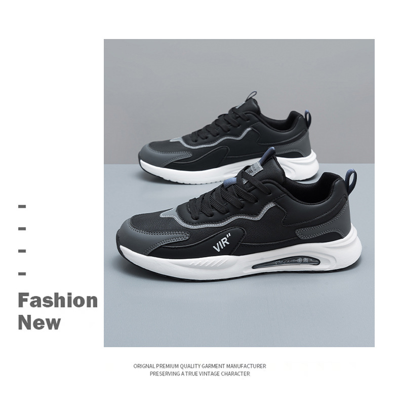 Men's Colorblock Cushioned Lace-Up Sneakers detail 12