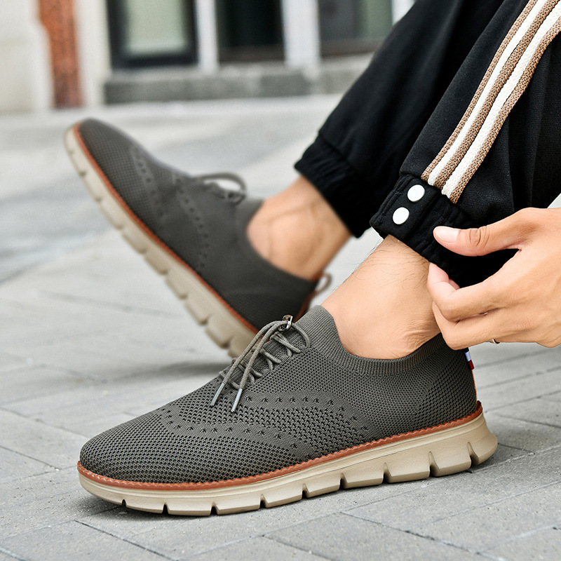 Leichte, atmungsaktive Strick-Freizeitschuhe für Herren 3
