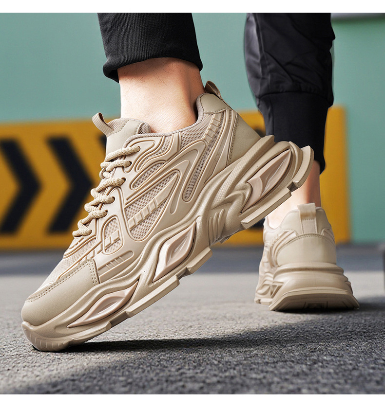 Atmungsaktive Plateau-Sneaker für Herren mit Dämpfung detail 3