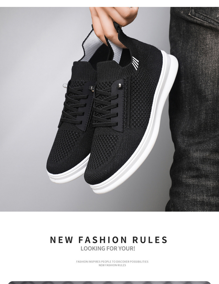 Scarpe casual da uomo traspiranti e leggere in mesh detail 5