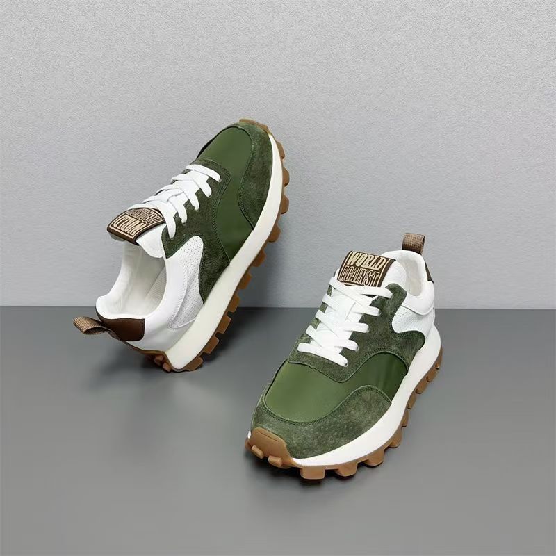 Zapatillas de deporte casuales unisex con plataforma y cordones retro detail 4
