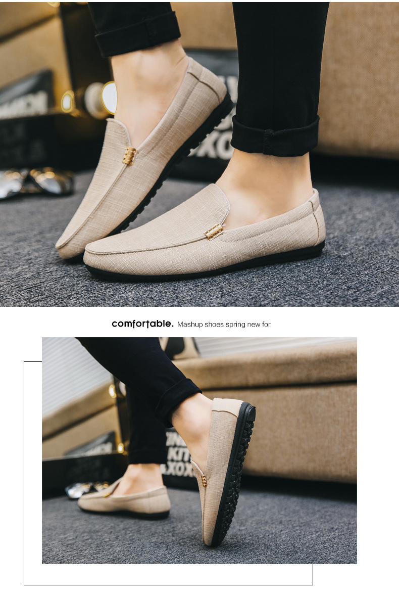 Men's Lightweight Canvas Slip-On Casual Shoes detail 10