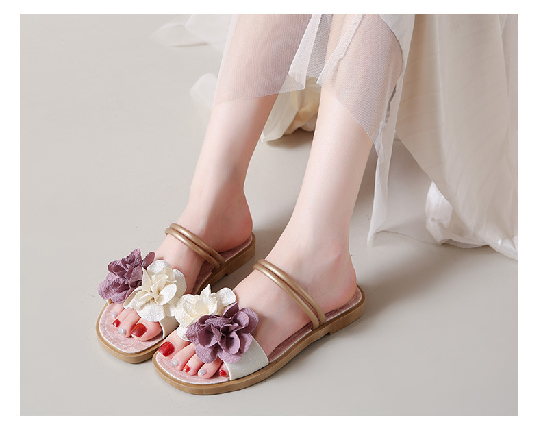 Women's Floral Lightweight Slip-On Flat Slippers detail 15