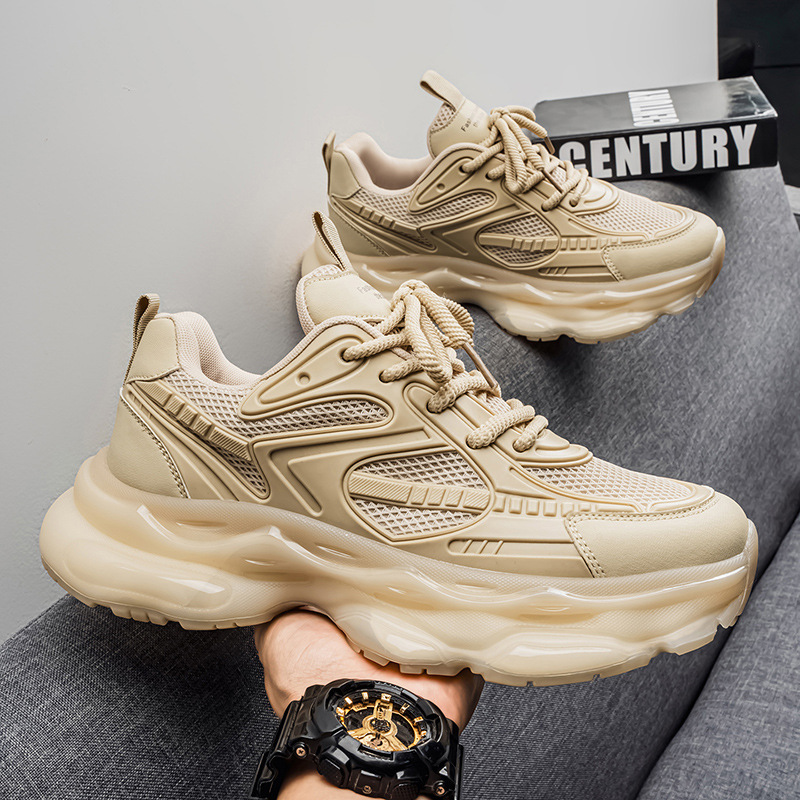 Chunky Dames Sneakers met Ademend Mesh en Plateauzool 6