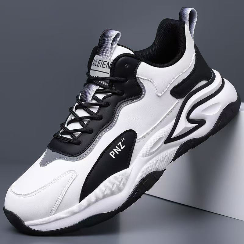 Zapatos casuales de hombre con plataforma acolchada y bloques de color 4