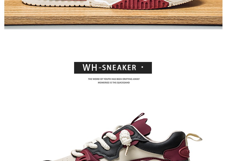Sneakers casual unisex stringate con plateau ammortizzato colorblock detail 4